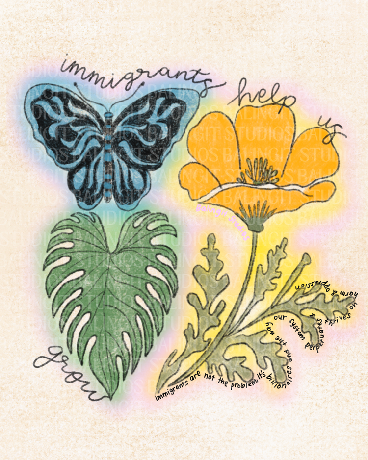 Immigrants Help Us Grow || Art Print