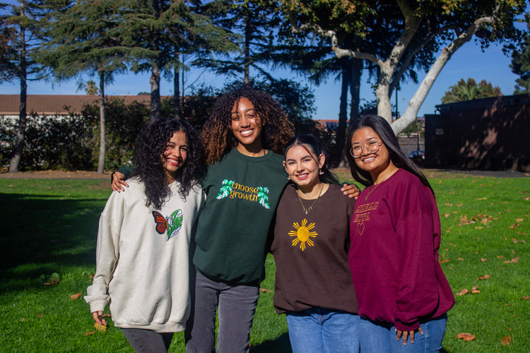 Choose Growth 🌱 Unisex Embroidered Crewneck Sweatshirt