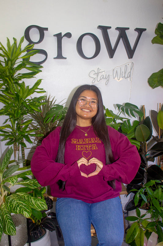 Mahal Kita 🩷 Unisex Embroidered Crewneck Sweatshirt